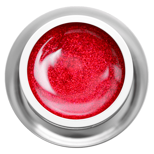 Farbgel - Glitter Glamour Red