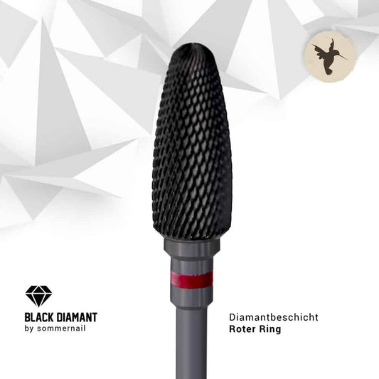 Black Diamant Fräser-Bit - FLAME Roter Ring