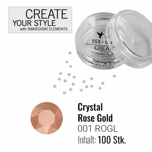 SWAROVSKI ELEMENTS SS3 - Crystal Rose Gold