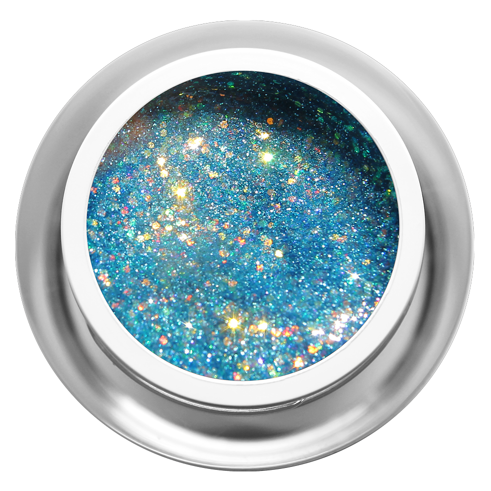 Farbgel - Glitzer Türkisblau