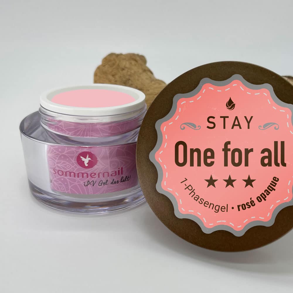 Stay - One for all - Einphasengel- rosé/opaque