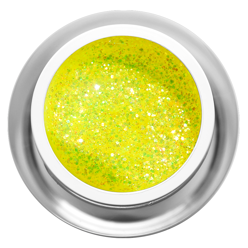 Farbgel - Glitzer Gelb