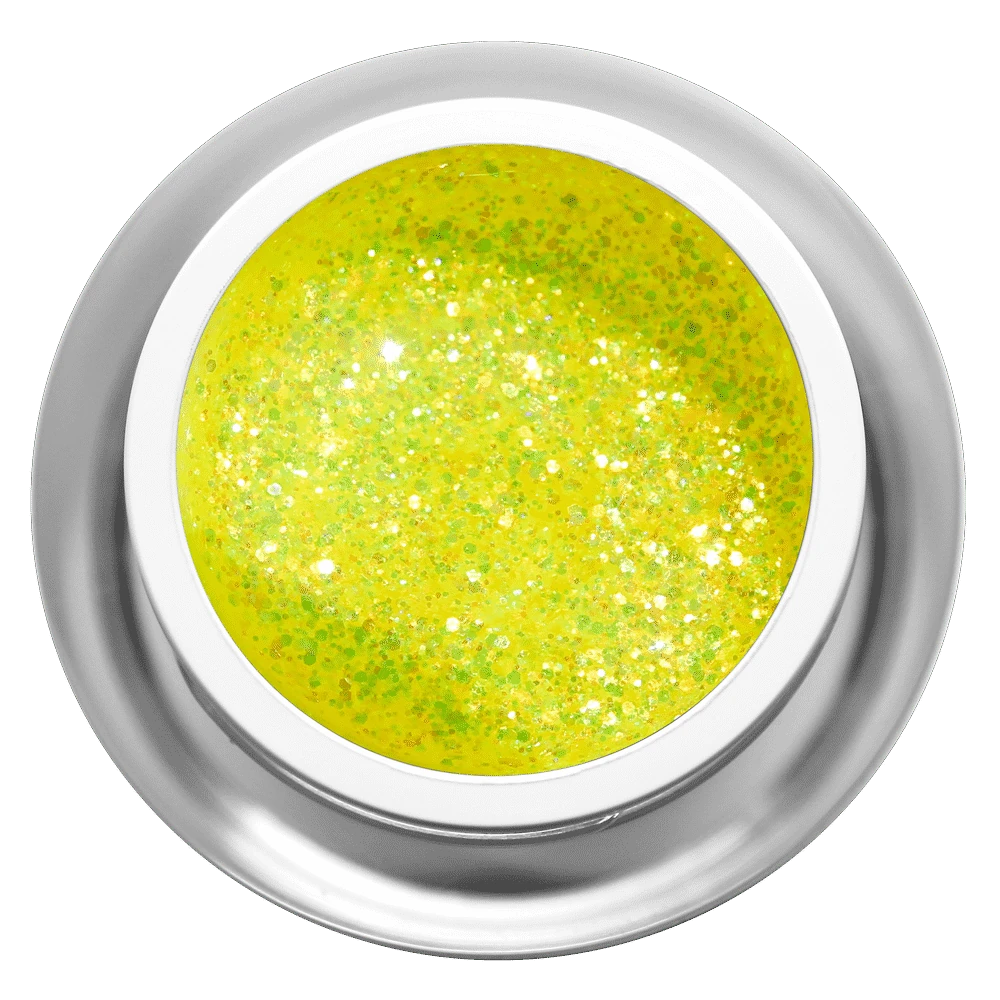 Farbgel - Glitzer Gelb