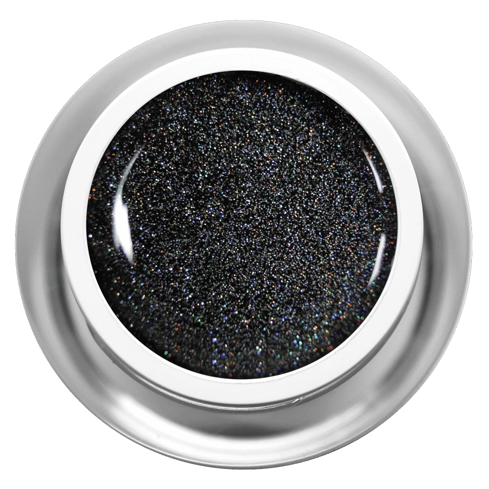Farbgel - Black Multiglitter