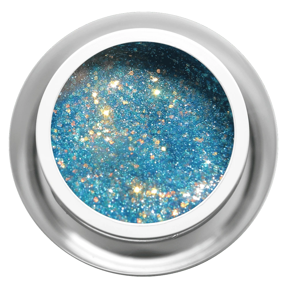 Farbgel - Glitzer Türkisblau