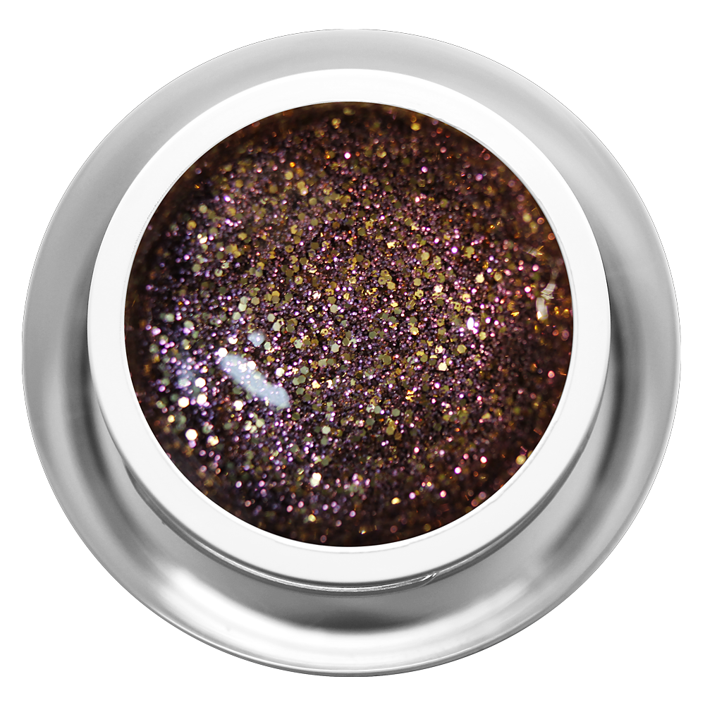 Farbgel - Glitzer Golden Amaretto