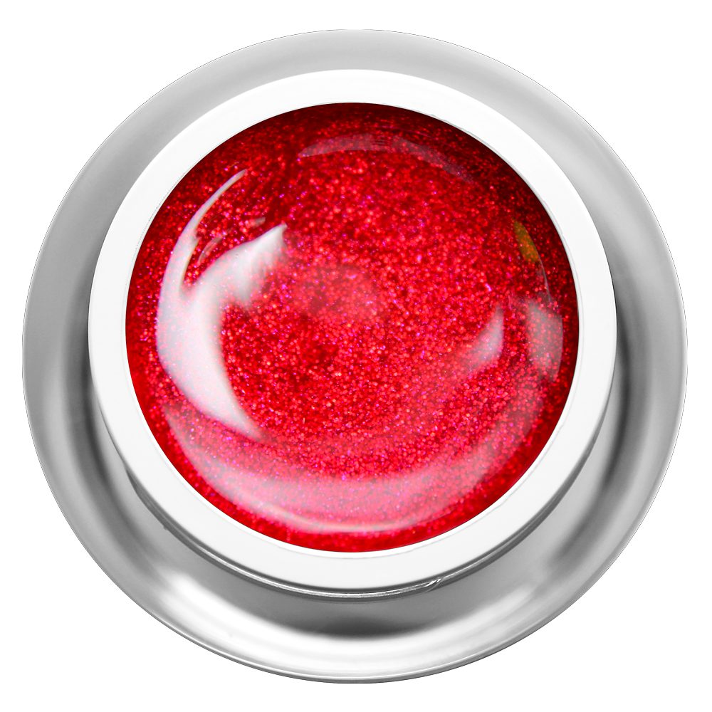 Farbgel - Glitter Glamour Red