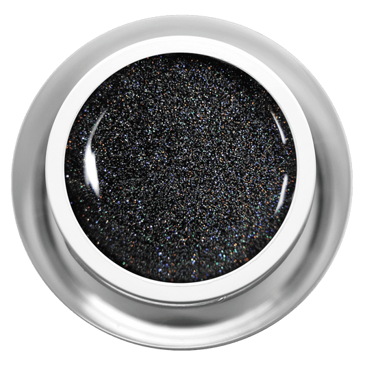 Farbgel - Black Multiglitter