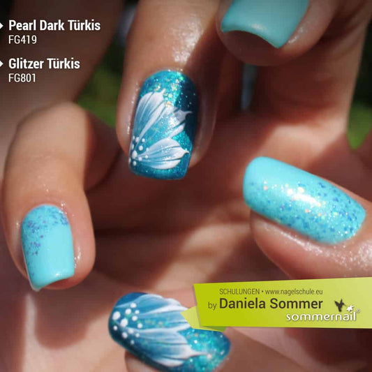 Farbgel - Pearl Dark Türkis