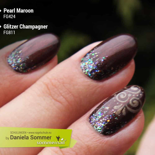 Farbgel - Glitzer Champagner