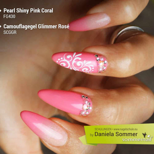 Farbgel - Pearl Shiny Pink Coral