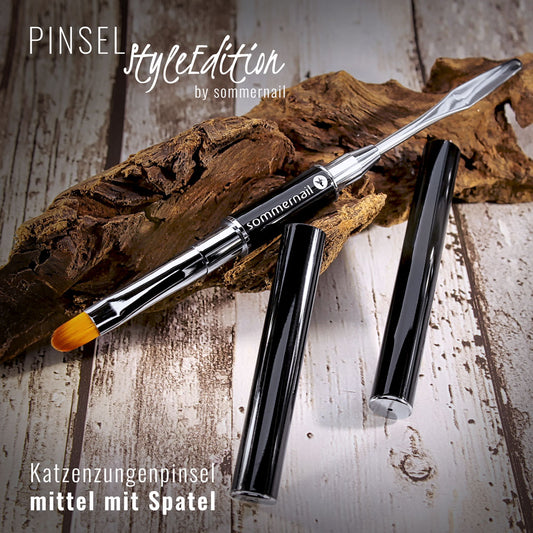 Katzenzungenpinsel - mittel mit Spatel - StyleEdition