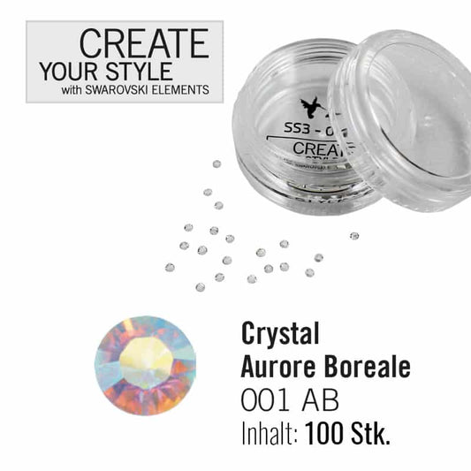 SWAROVSKI ELEMENTS SS4 - Crystal AB - irisierend
