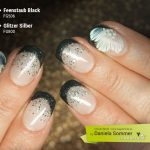 Farbgel Feenstaub Black, Glitzer Silber