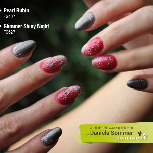 Farbgel Pearl Rubin, Glimmer Shiny Night