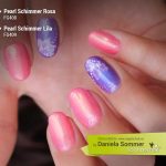 Farbgel Pearl Schimmer Rosa und Lila