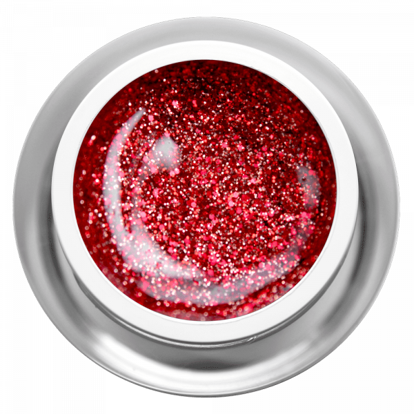 Farbgel - Glitzer Rot Gold – sommernail