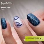 Farbgel Sparkle Dark Blue, Farbgel Rainbow Silver