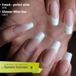 French Perfect White und Farbgel Glimmer White Star