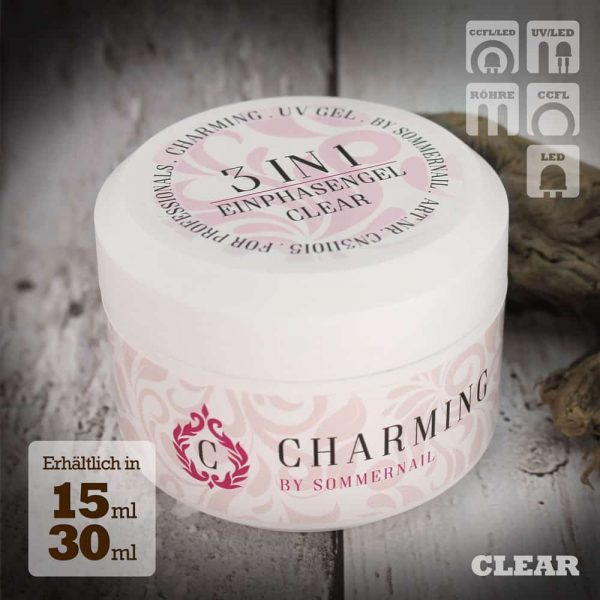CHARMING - 3IN1 - Einphasengel - clear – sommernail